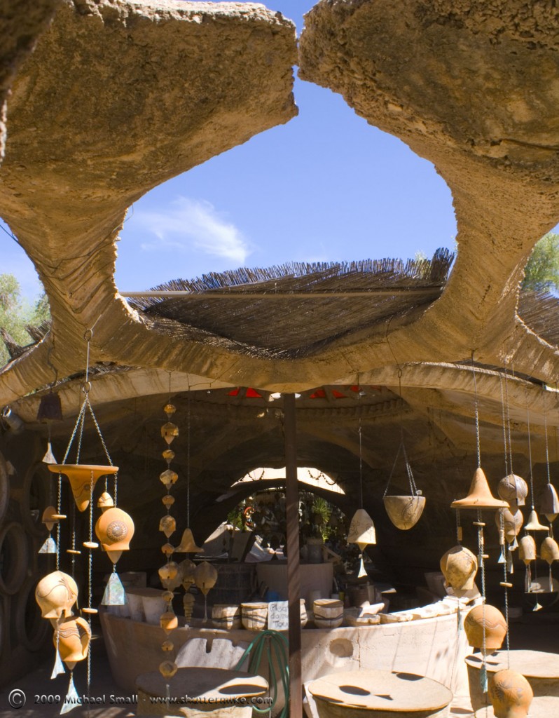 Photo of Paolo Soleri's Cosanti Bell's and Foundry 