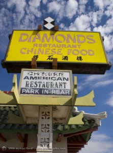 Photo of the Diamonds Chinese Restaurant Sign - Melrose District, Phoenix, AZ