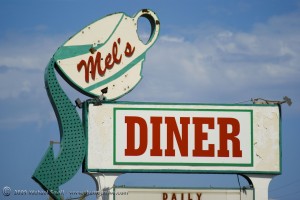 Grand Ave Phoenix Sign Photography - Mel's Diner