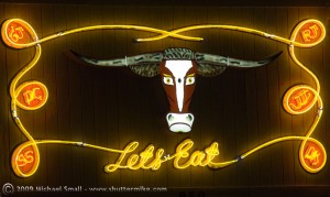Bill Johnson's Big Apple Steak House Neon Sign Photo