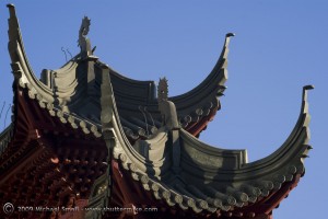 Photo of Chinese replica temples at the Phoenix Chinese Cultural Center
