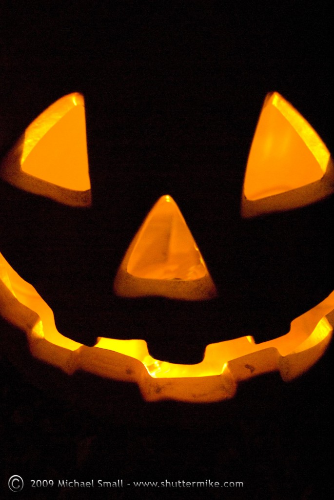 Photograph of a Halloween Jack-o-Lantern