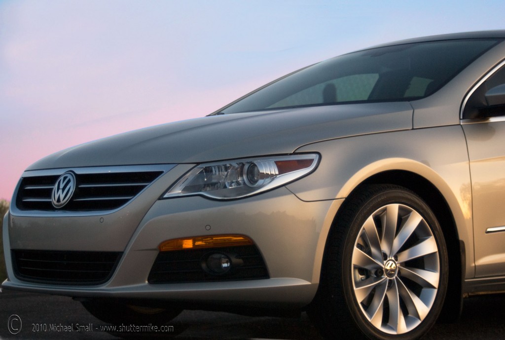 Photo of the front end of a Volkswagen CC