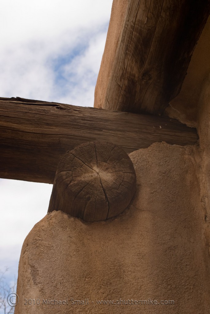 Adobe and Beam detail at Tumacaori Mission
