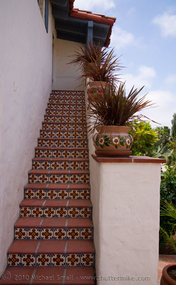 Photo of a stairway in Old Town San Diego