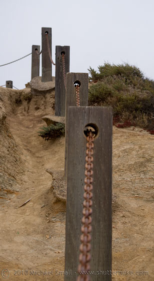 Photo of a chain railing in San Diego