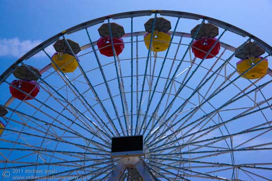 Photo of the Santa Monica Pier ferris wheel