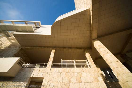 Architectural photography of the Los Angeles Getty Center
