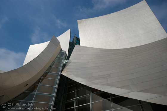 Architecture photo of the Walt Disney Concert Hall