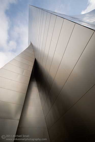 Architectural photography of the Disney Concert Hall