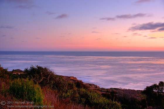 Photo of the sunset at Point Loma, San Diego, CA