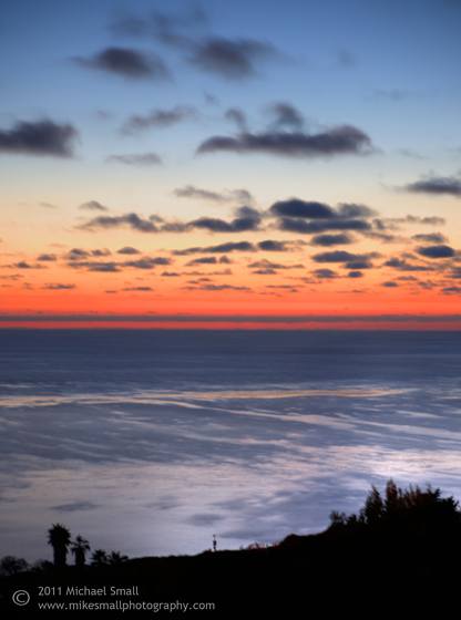 Photo of the sunset at Point Loma, San Diego, CA