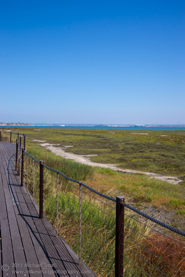 Photograph of a seaside boardwalk in San Diego