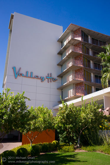 Architectural photograph of the Valley Ho hotel in Scottsdale
