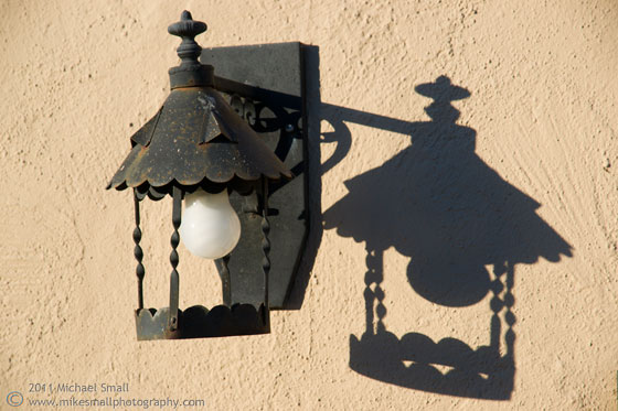 Photograph of a wall lantern