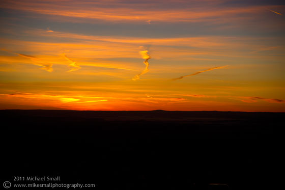 Photo of hte sun set over Alburquerque New Mexico