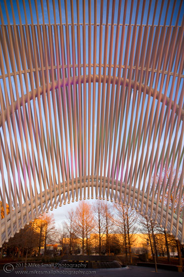 Photo of a bandshell in Oklahoma City