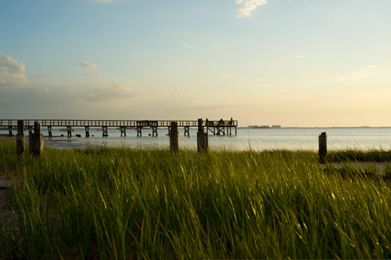Photo of the pier at Crystal Beach. FL